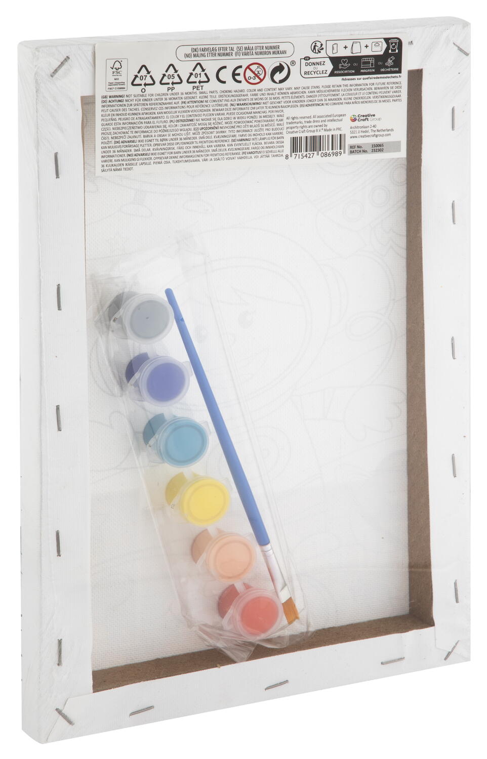 Tablou pictura pe numere - Cursa masinutelor PlayLearn Toys