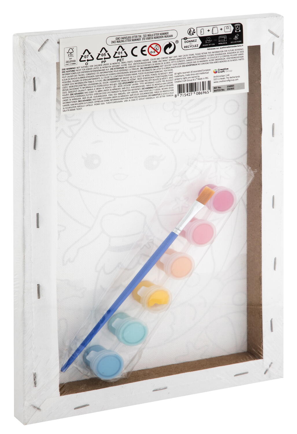Tablou pictura pe numere - Unicorn PlayLearn Toys
