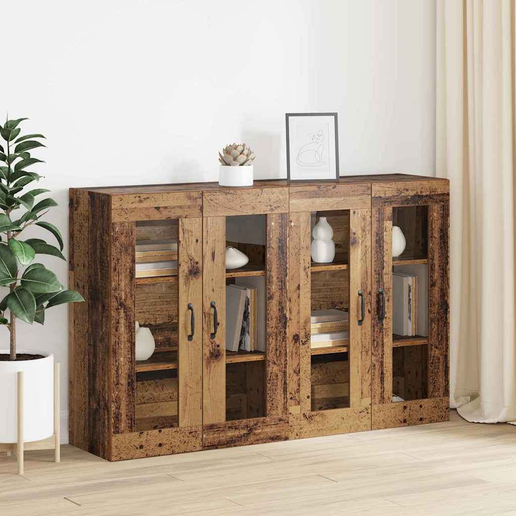 Mobilier cu Montaj pe Perete 2 pcs Lemn vechi 69.5 x 34 x 90 cm GartenMobel Dekor