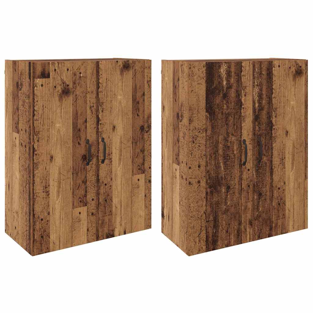 Mobilier cu Montaj pe Perete 2 pcs Lemn vechi 69.5 x 34 x 90 cm GartenMobel Dekor