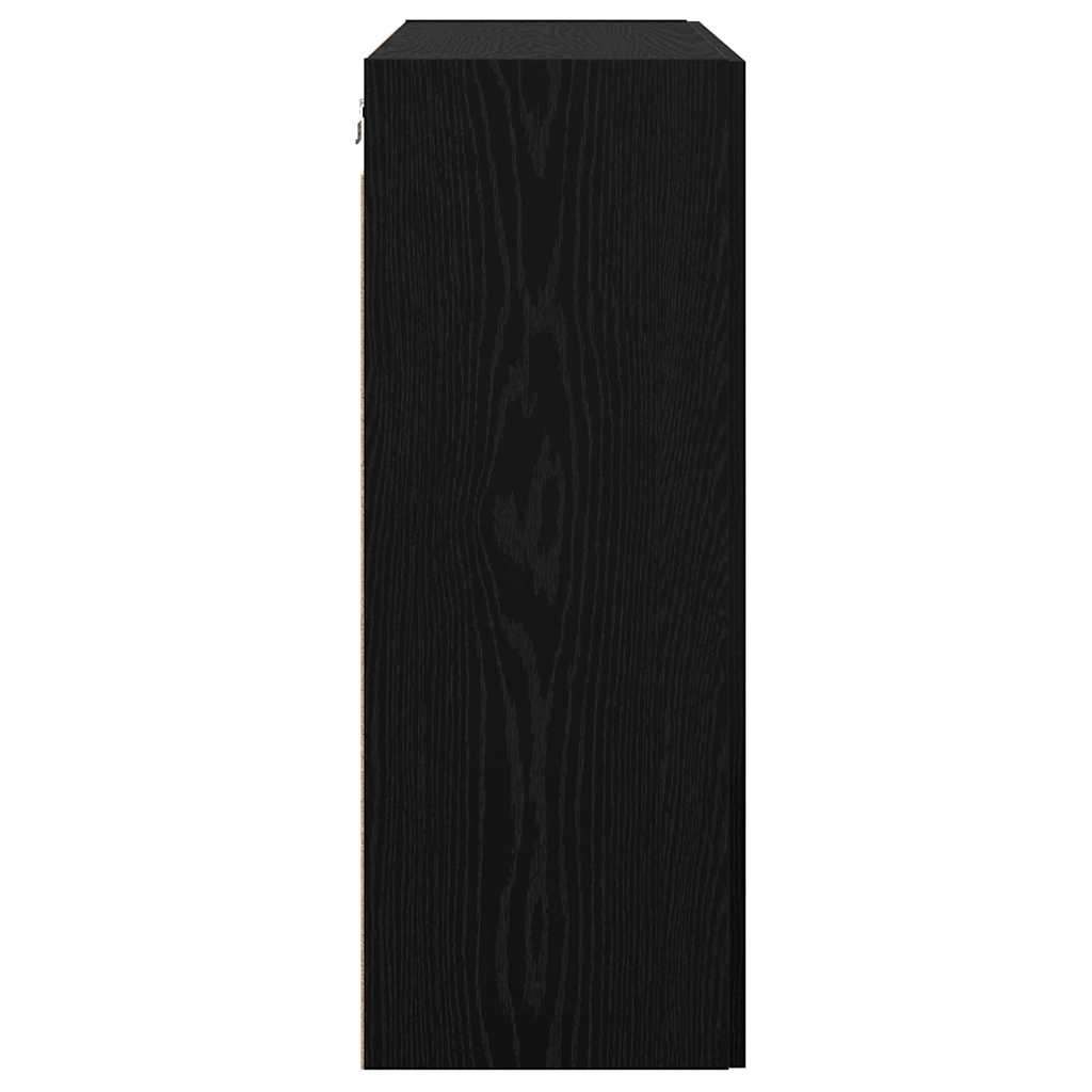 Mobilier cu Montaj pe Perete 2 pcs Stejar negru GartenMobel Dekor
