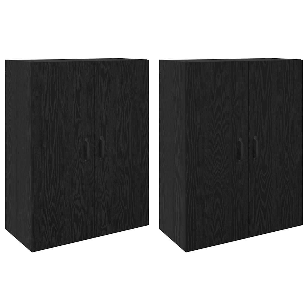 Mobilier cu Montaj pe Perete 2 pcs Stejar negru GartenMobel Dekor