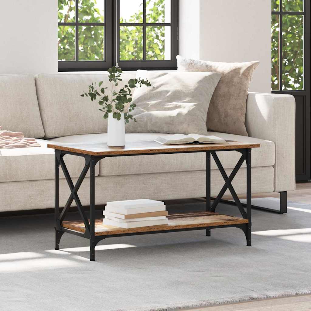 Masă de cafea Lemn vechi 80 x 45 x 45.5 cm Lemn compozit GartenMobel Dekor