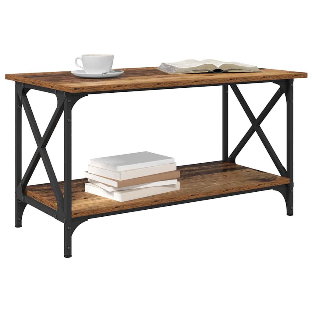 Masă de cafea Lemn vechi 80 x 45 x 45.5 cm Lemn compozit GartenMobel Dekor
