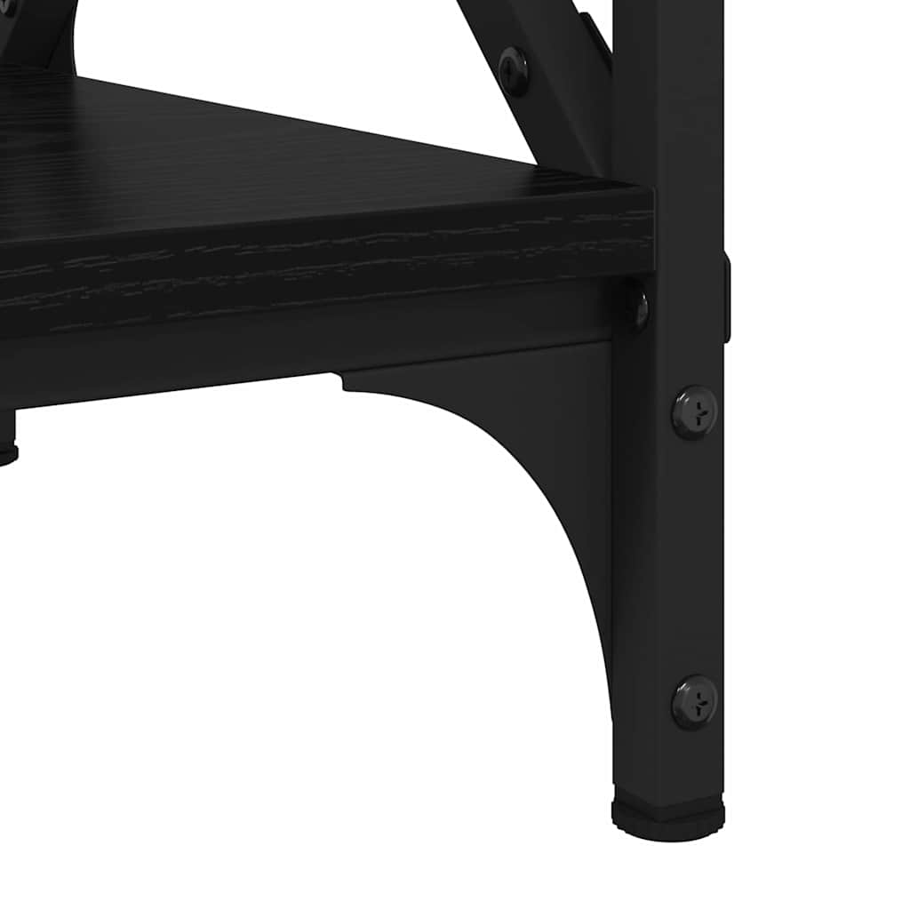 Masă de cafea Stejar negru 80 x 45 x 45.5 cm Lemn compozit GartenMobel Dekor