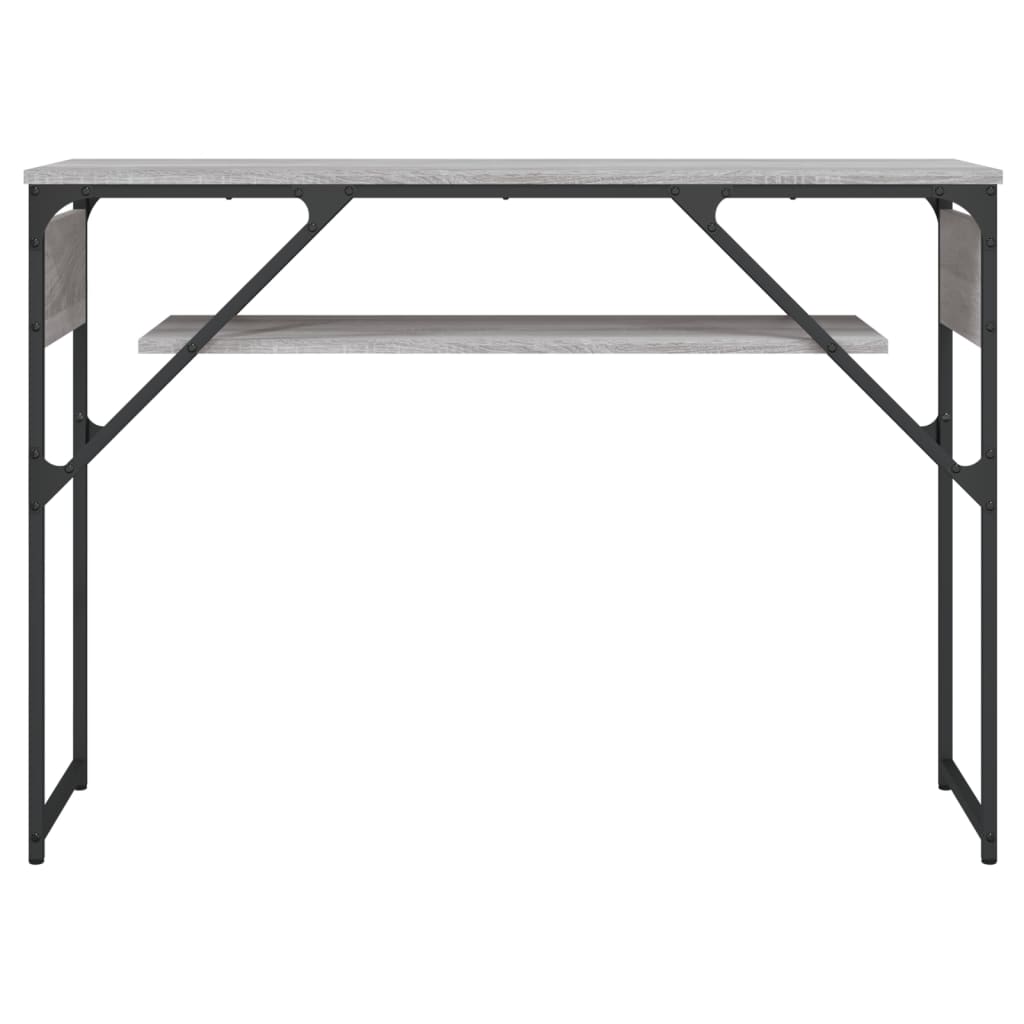 Măsuță consolă cu raft gri sonoma 105x30x75 cm lemn prelucrat GartenMobel Dekor