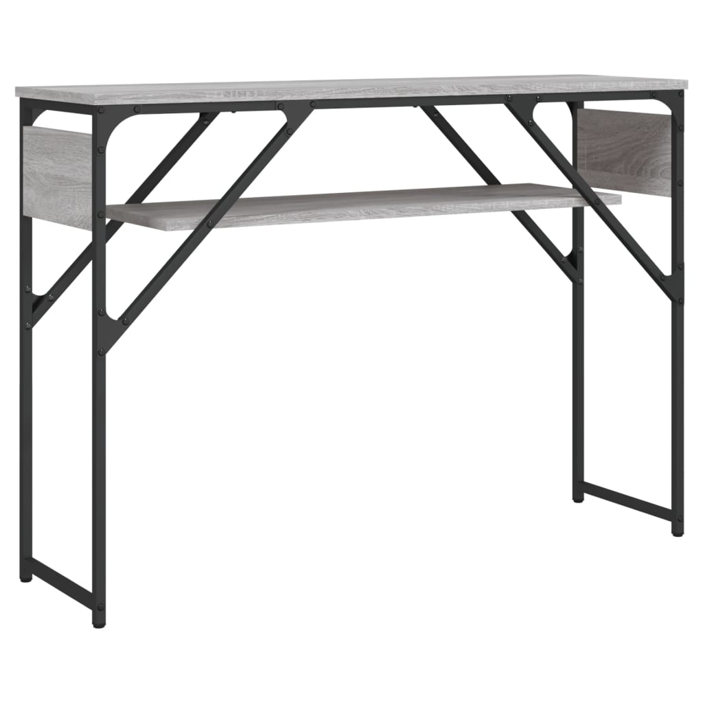 Măsuță consolă cu raft gri sonoma 105x30x75 cm lemn prelucrat GartenMobel Dekor