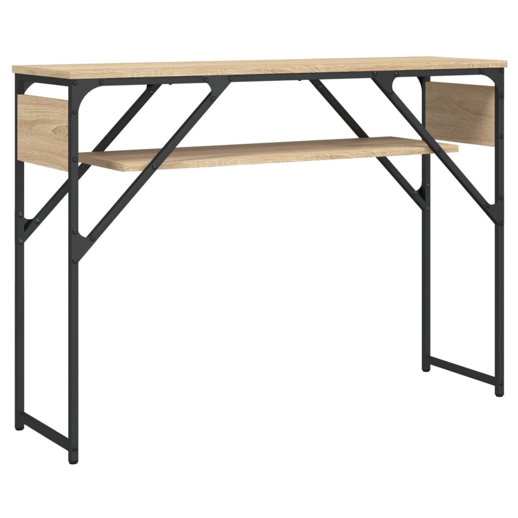 Măsuță consolă cu raft stejar sonoma 105x30x75cm lemn prelucrat GartenMobel Dekor