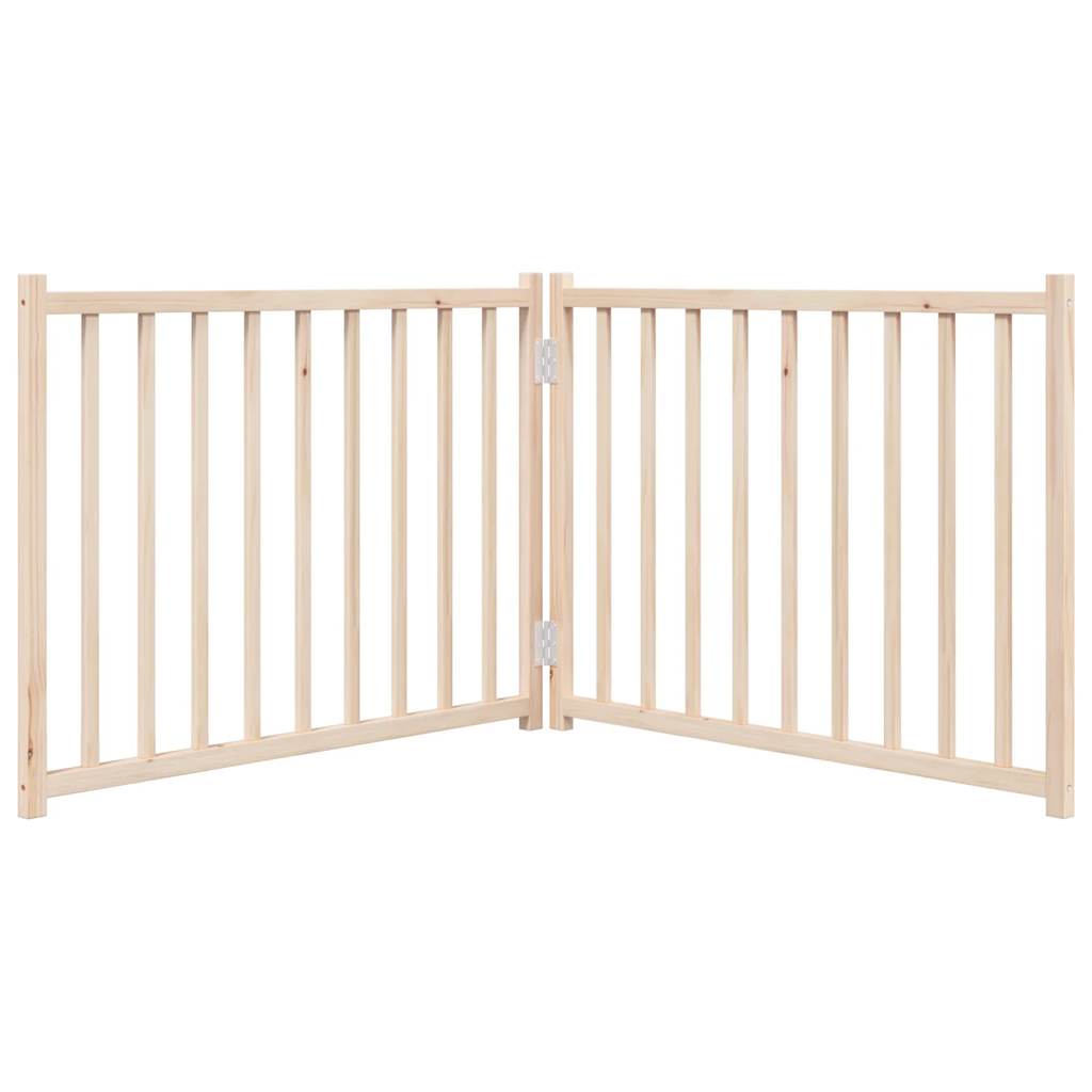 Poartă pentru câini pliabilă, 2 panouri, 160 cm, lemn de brad GartenMobel Dekor