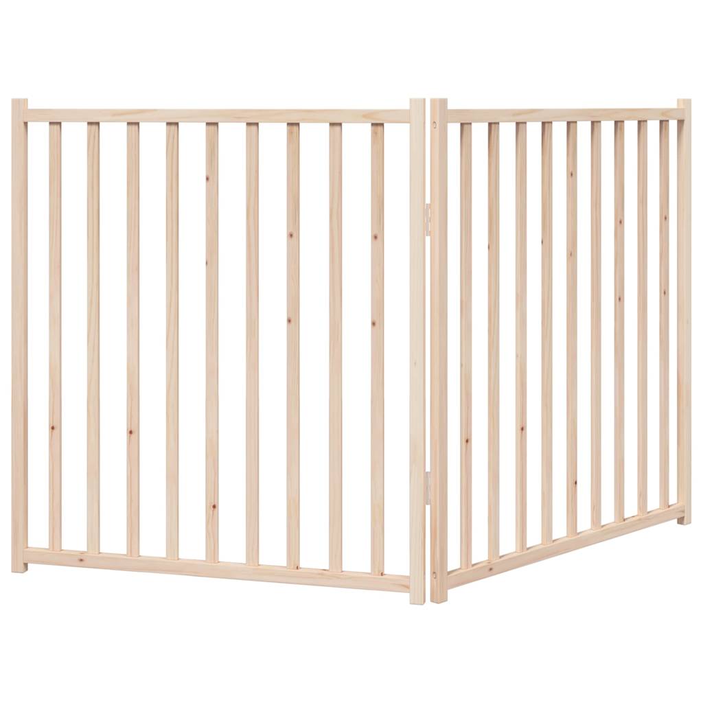 Poartă pentru câini pliabilă, 2 panouri, 160 cm, lemn de brad GartenMobel Dekor