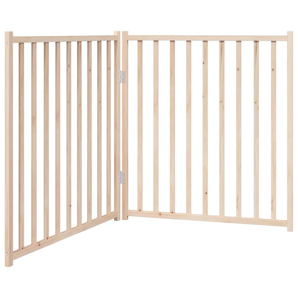 Poartă pentru câini pliabilă, 2 panouri, 160 cm, lemn de brad GartenMobel Dekor