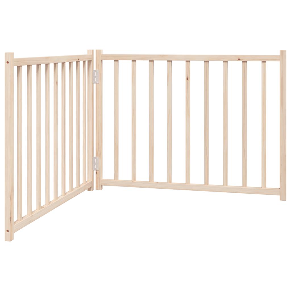 Poartă pentru câini pliabilă, 2 panouri, 160 cm, lemn de brad GartenMobel Dekor