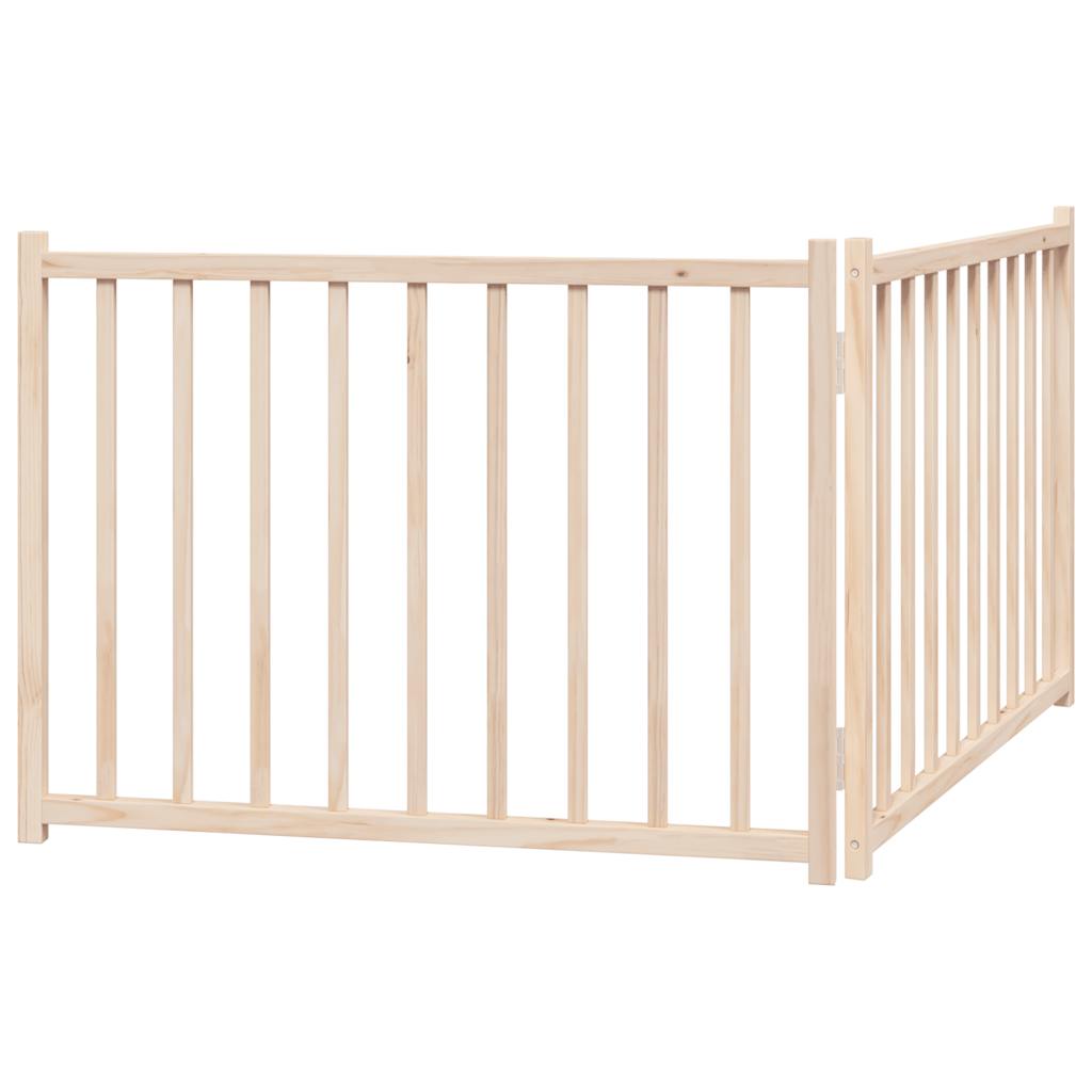 Poartă pentru câini pliabilă, 2 panouri, 160 cm, lemn de brad GartenMobel Dekor