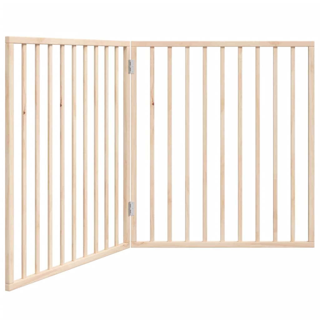 Poartă pentru câini pliabilă, 2 panouri, 160 cm, lemn de plop GartenMobel Dekor