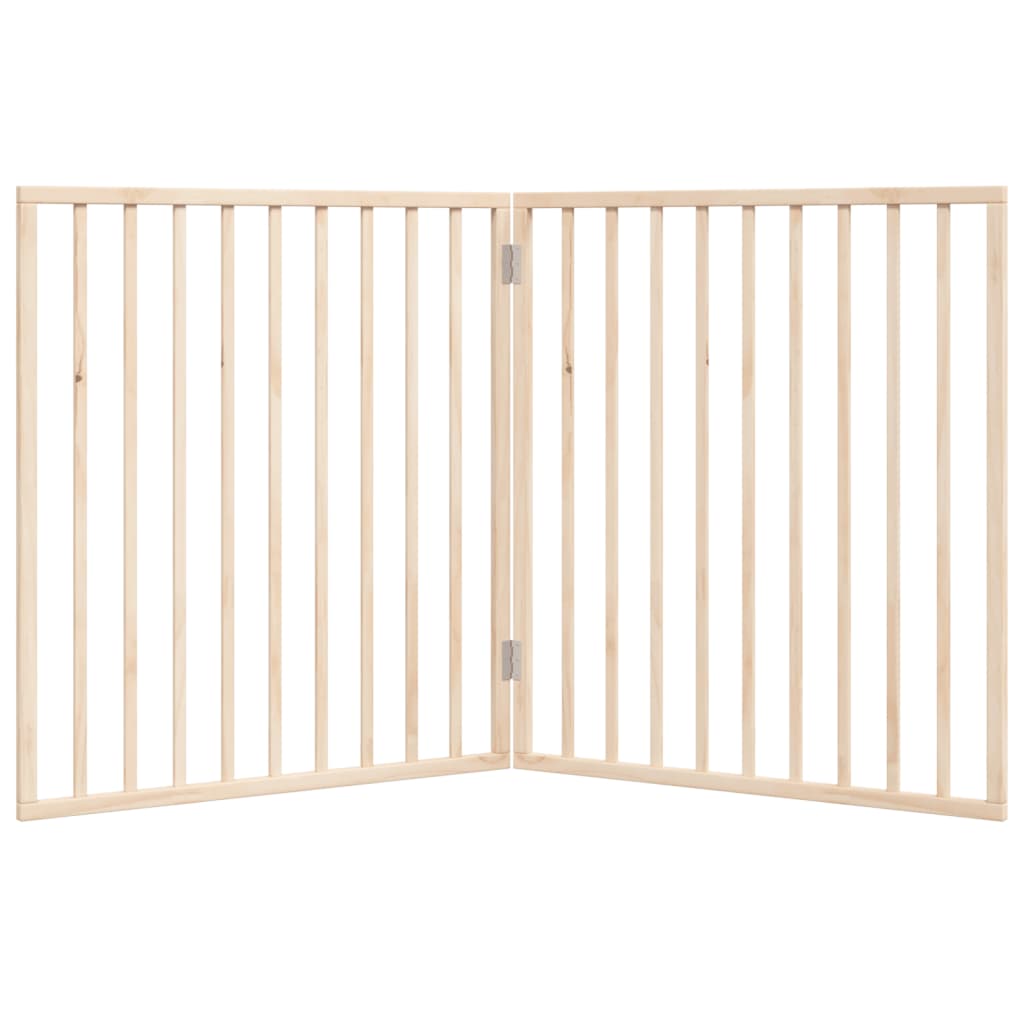 Poartă pentru câini pliabilă, 2 panouri, 160 cm, lemn de plop GartenMobel Dekor