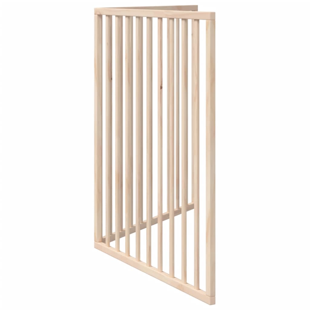 Poartă pentru câini pliabilă, 2 panouri, 160 cm, lemn de plop GartenMobel Dekor
