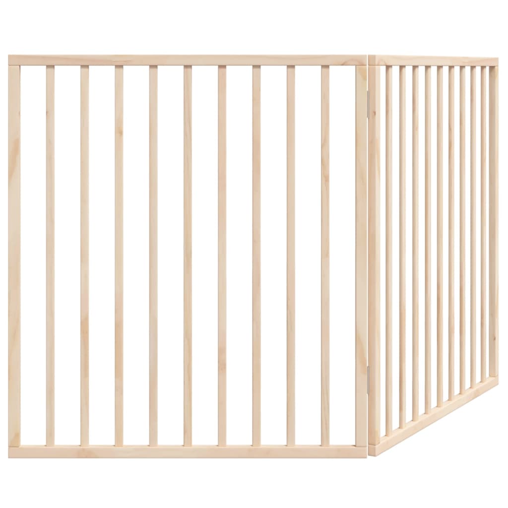 Poartă pentru câini pliabilă, 2 panouri, 160 cm, lemn de plop GartenMobel Dekor