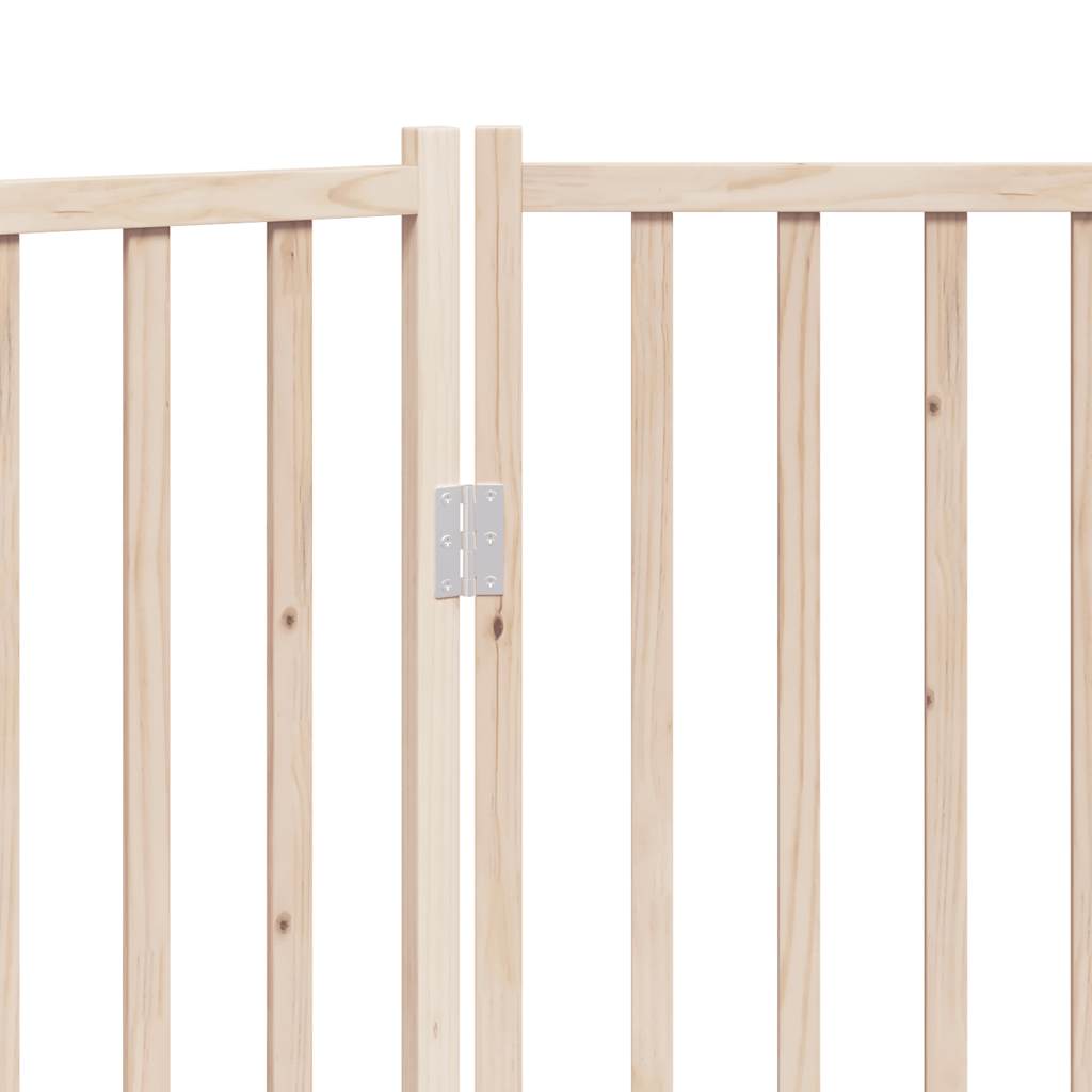 Poartă pentru câini pliabilă, 3 panouri, 150 cm, lemn de brad GartenMobel Dekor