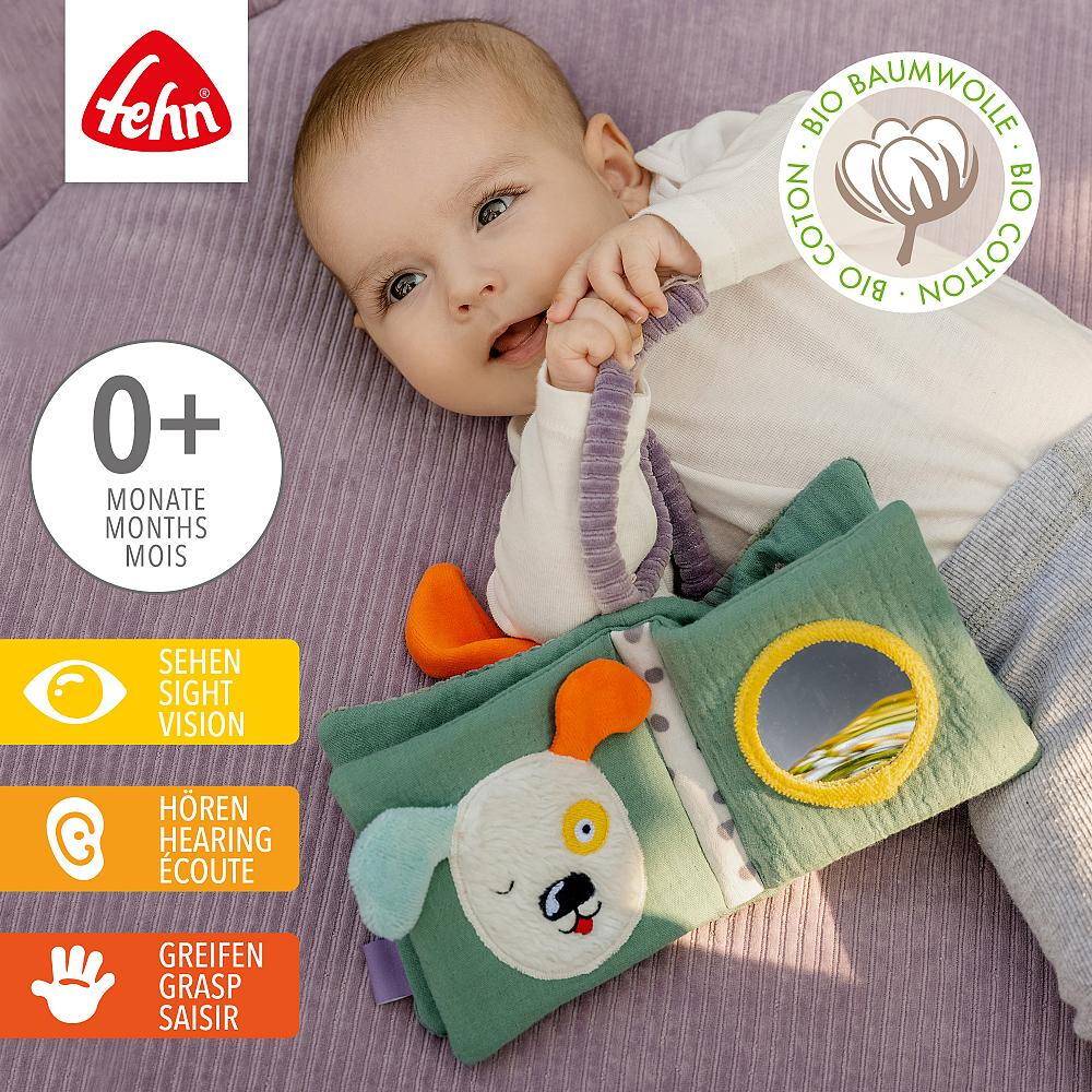 Carte din plus pentru bebelusi - Catelus NATUR PlayLearn Toys