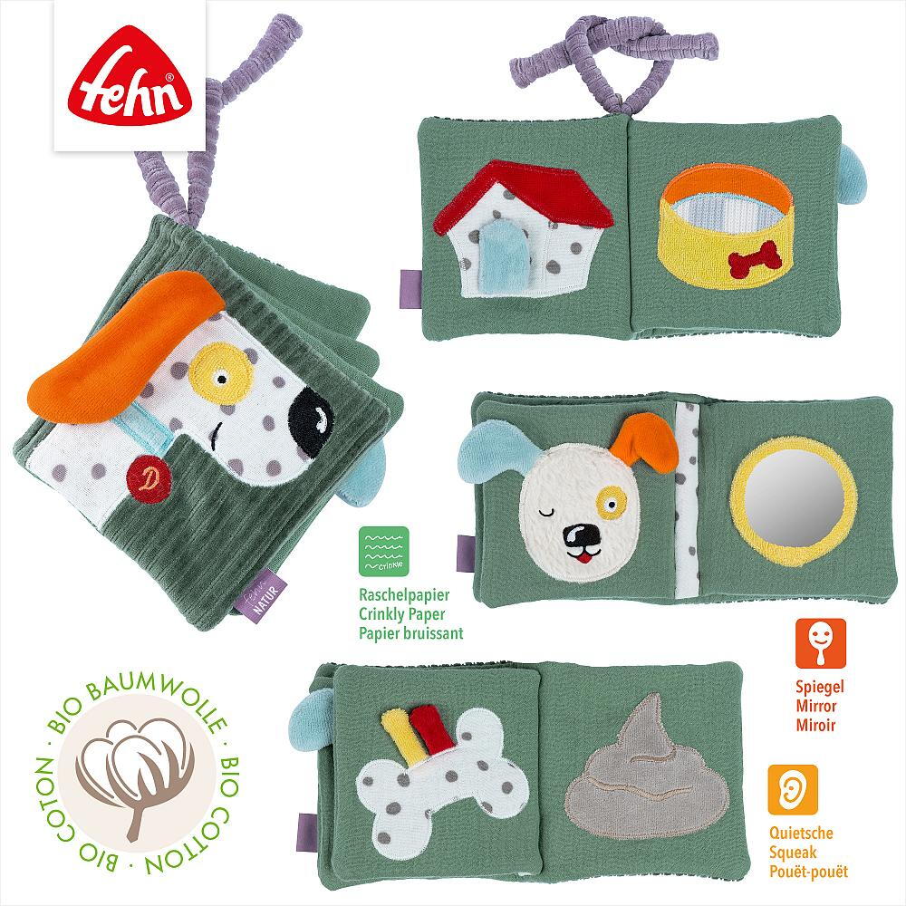 Carte din plus pentru bebelusi - Catelus NATUR PlayLearn Toys