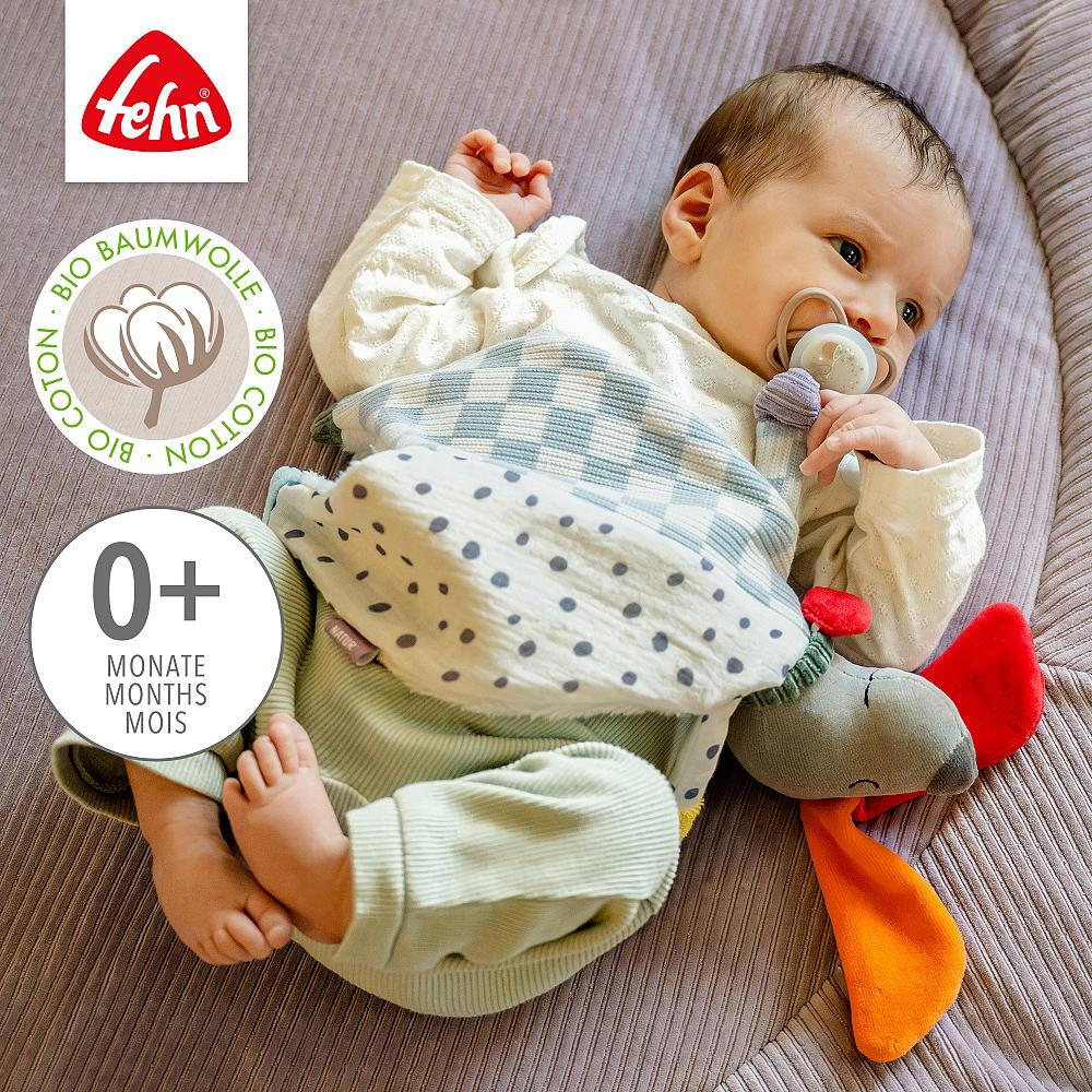 Jucarie cu inel pentru suzeta - Catelus NATUR PlayLearn Toys