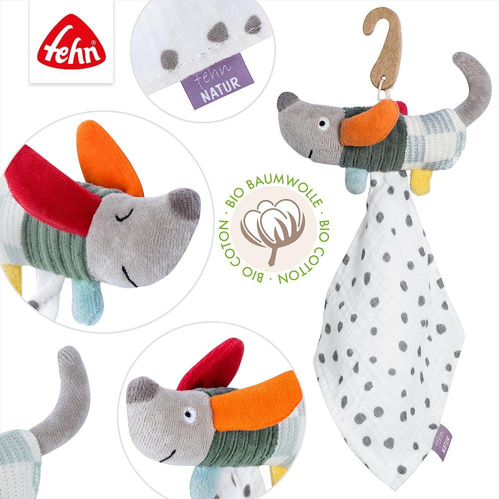 Jucarie doudou mini - Catelus NATUR PlayLearn Toys