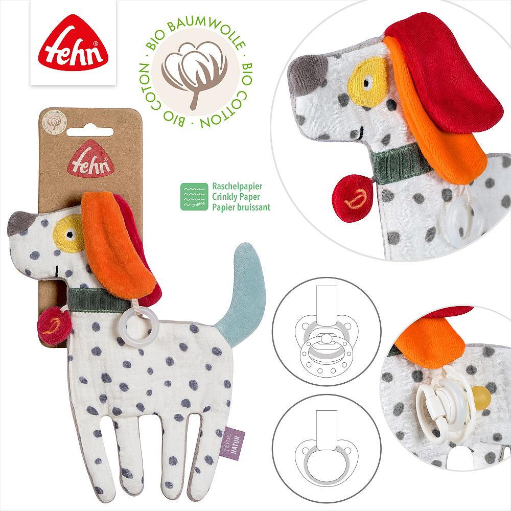 Jucarie fosnitoare - Catelus NATUR PlayLearn Toys