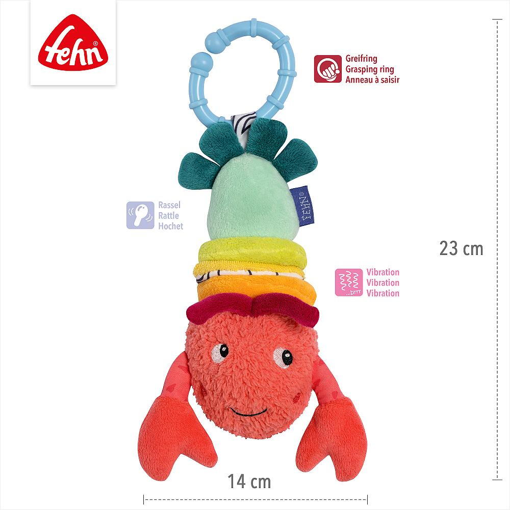 Jucarie pentru carucior cu vibratii - Racul vesel PlayLearn Toys
