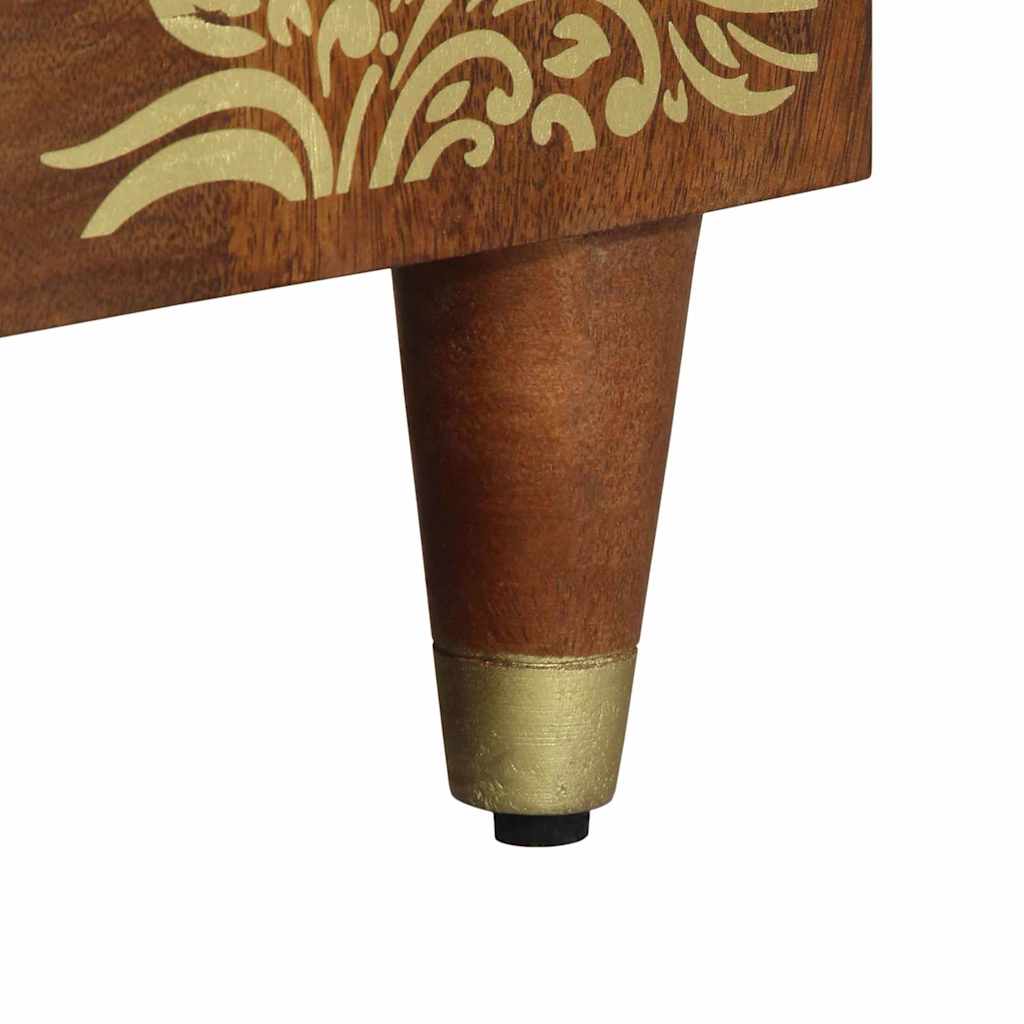 Comodă 2 pcs maro miere 60 x 33.5 x 75 cm Lemn masiv de mango GartenMobel Dekor