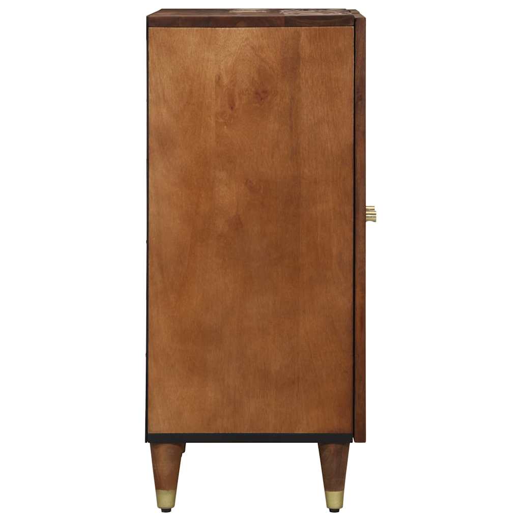 Comodă 2 pcs maro miere 60 x 33.5 x 75 cm Lemn masiv de mango GartenMobel Dekor