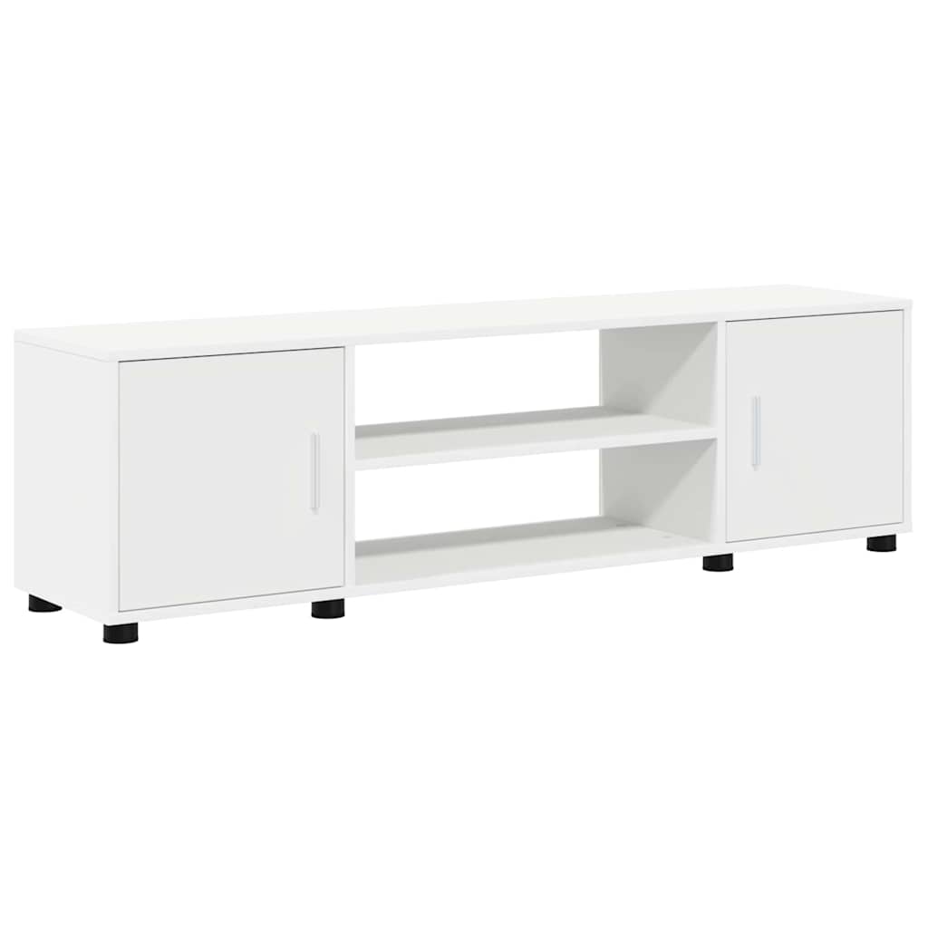 Set de 4 piese pentru cabinet TV 4 pcs Alb Lemn compozit GartenMobel Dekor