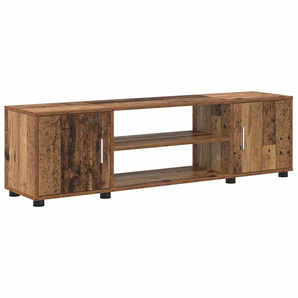 Set de 4 piese pentru cabinet TV 4 pcs Lemn vechi Lemn compozit GartenMobel Dekor