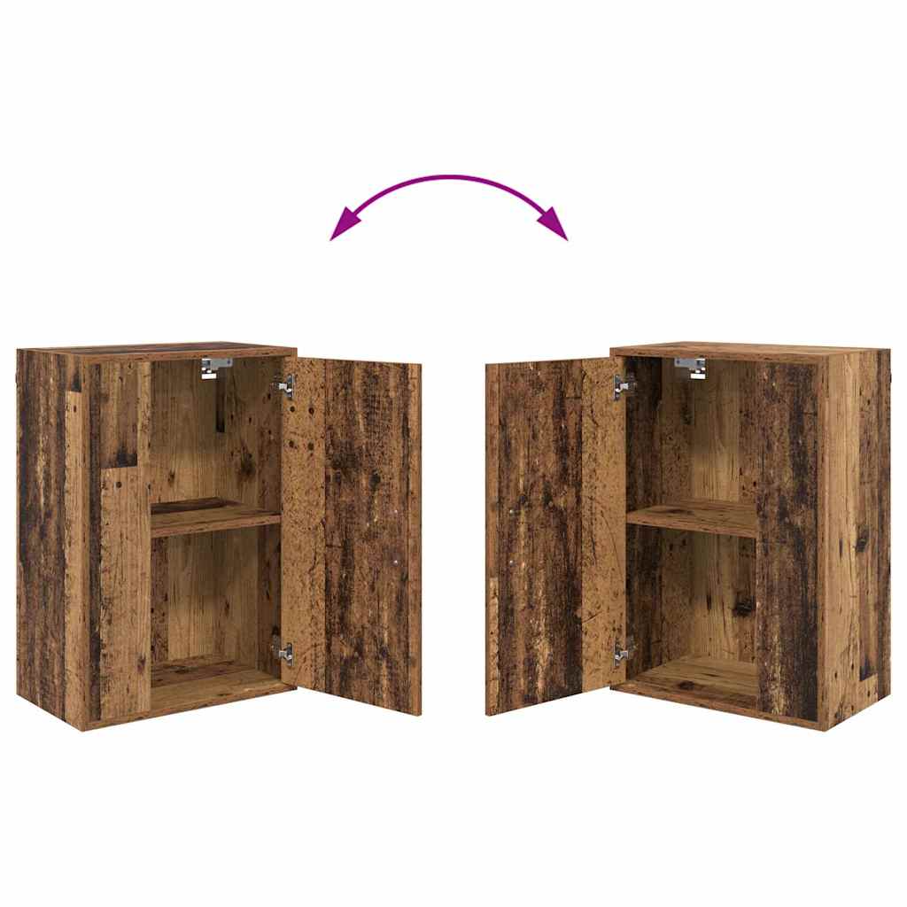 Set de 4 piese pentru cabinet TV 4 pcs Lemn vechi Lemn compozit GartenMobel Dekor