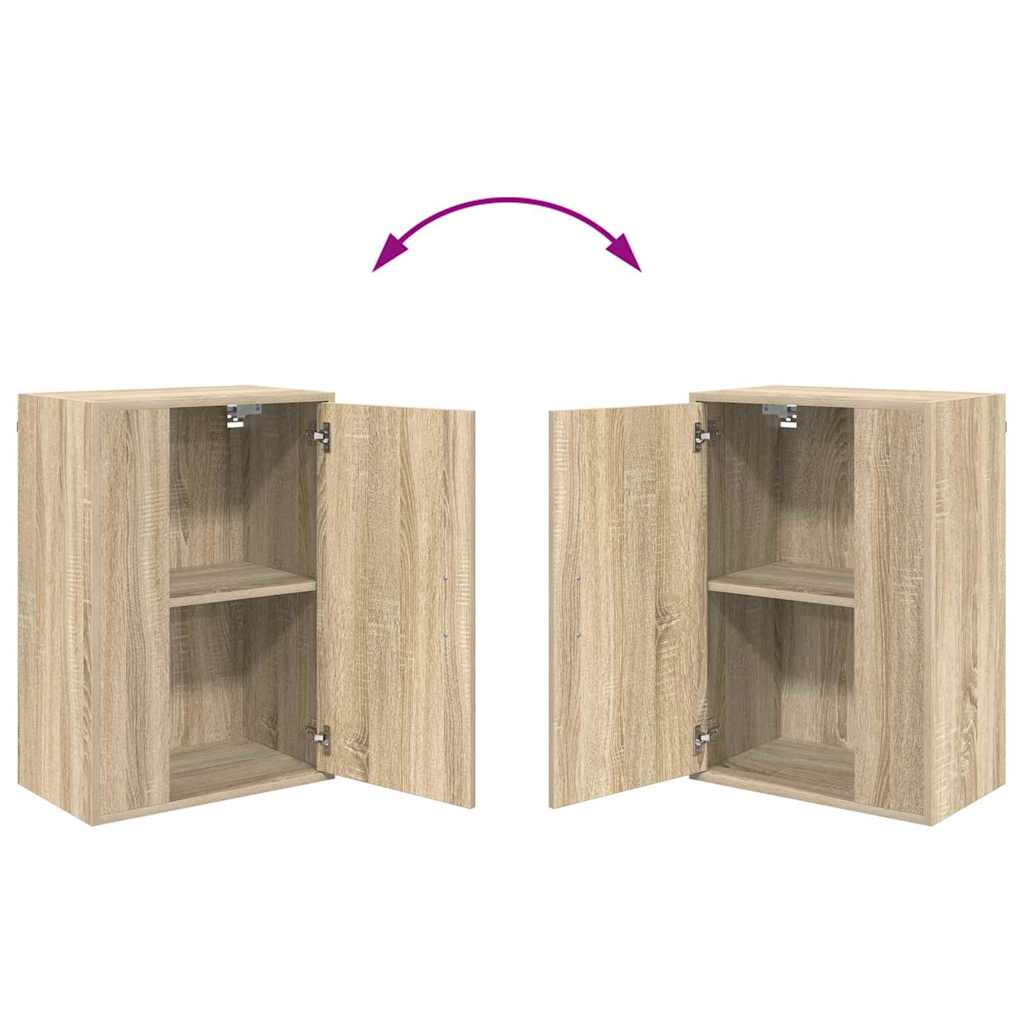 Set de 4 piese pentru cabinet TV Pe perete 4 pcs Stejar sonoma GartenMobel Dekor