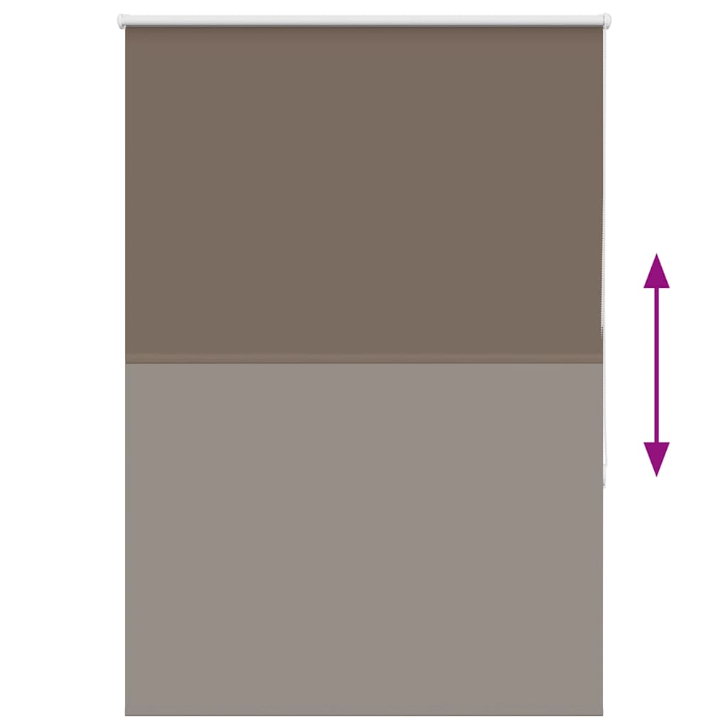 Jaluzea cu role opace cafea 115x150 cm lățime țesătură 110,7 cm GartenMobel Dekor