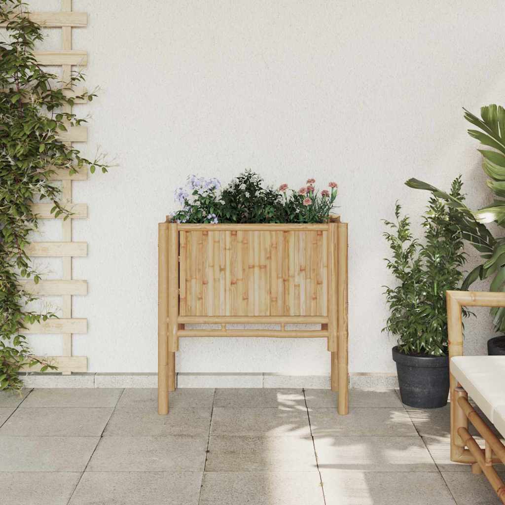 Strat înălțat de grădină Maro 70 x 35 x 70 cm Bambus GartenMobel Dekor