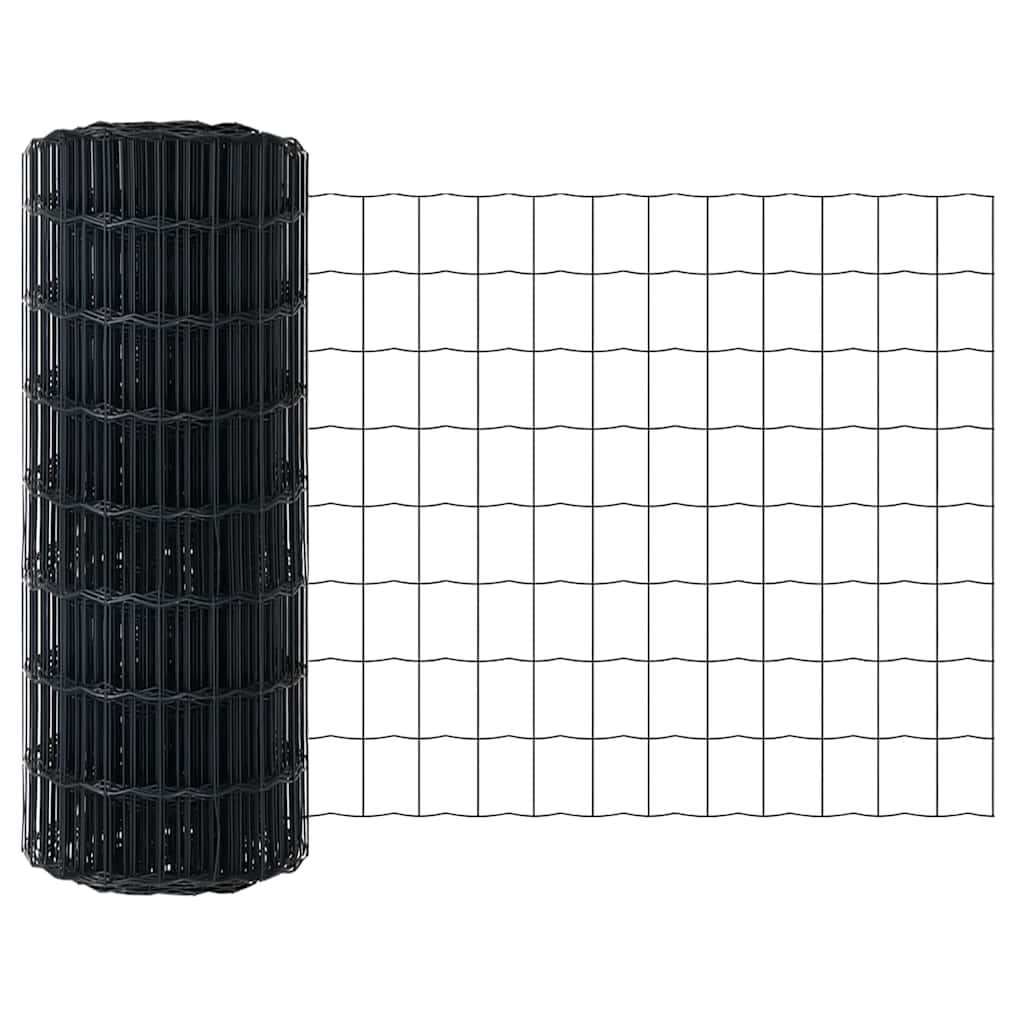 Gard Euro Gri 0.8 x 25 m Fier acoperit cu PVC GartenMobel Dekor