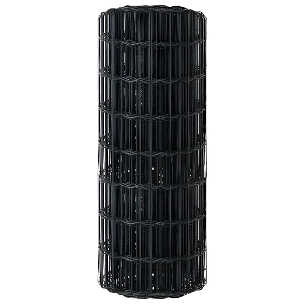 Gard Euro Gri 0.8 x 25 m Fier acoperit cu PVC GartenMobel Dekor