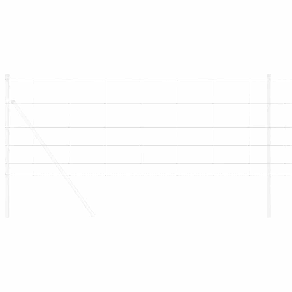 Gard pentru câmp Argintiu 100 x 0.8 m Oțel galvanizat GartenMobel Dekor