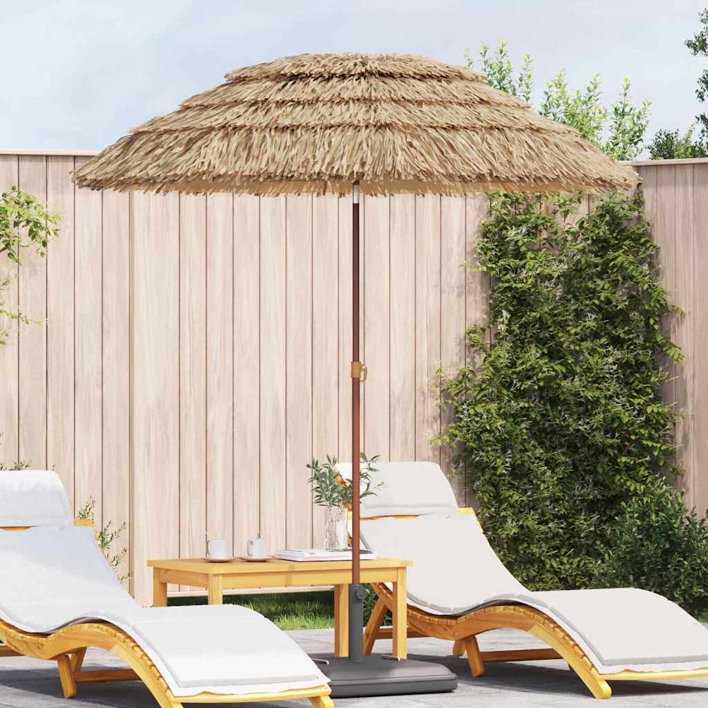 Parasol de Plajă Maro Ø 160 x 196 cm Oțel GartenMobel Dekor