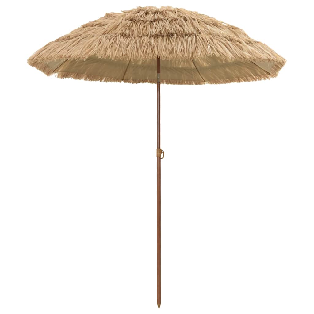 Parasol de Plajă Maro Ø 160 x 196 cm Oțel GartenMobel Dekor