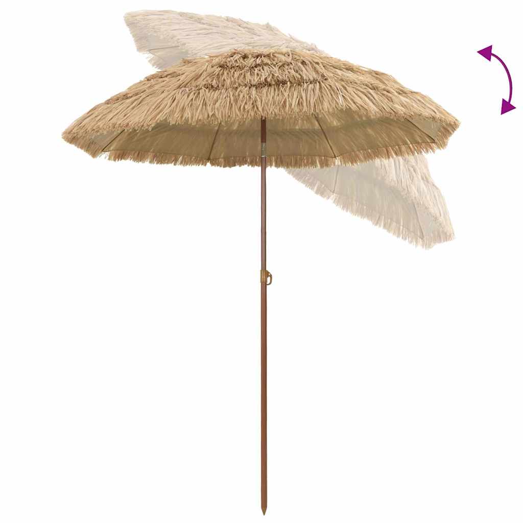 Parasol de Plajă Maro Ø 160 x 196 cm Oțel GartenMobel Dekor