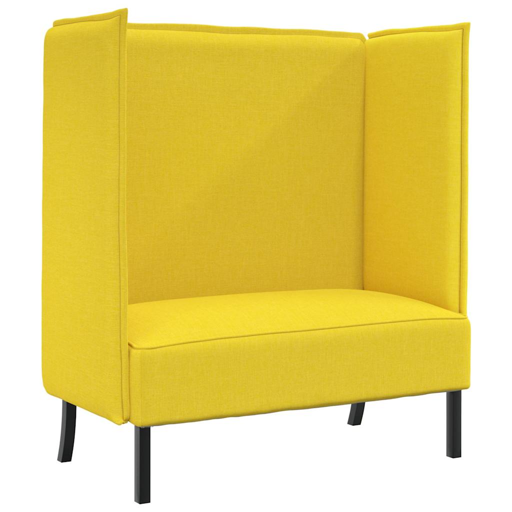 Canapea cu spătar înalt Galben deschis 109 x 56 x 121 cm GartenMobel Dekor