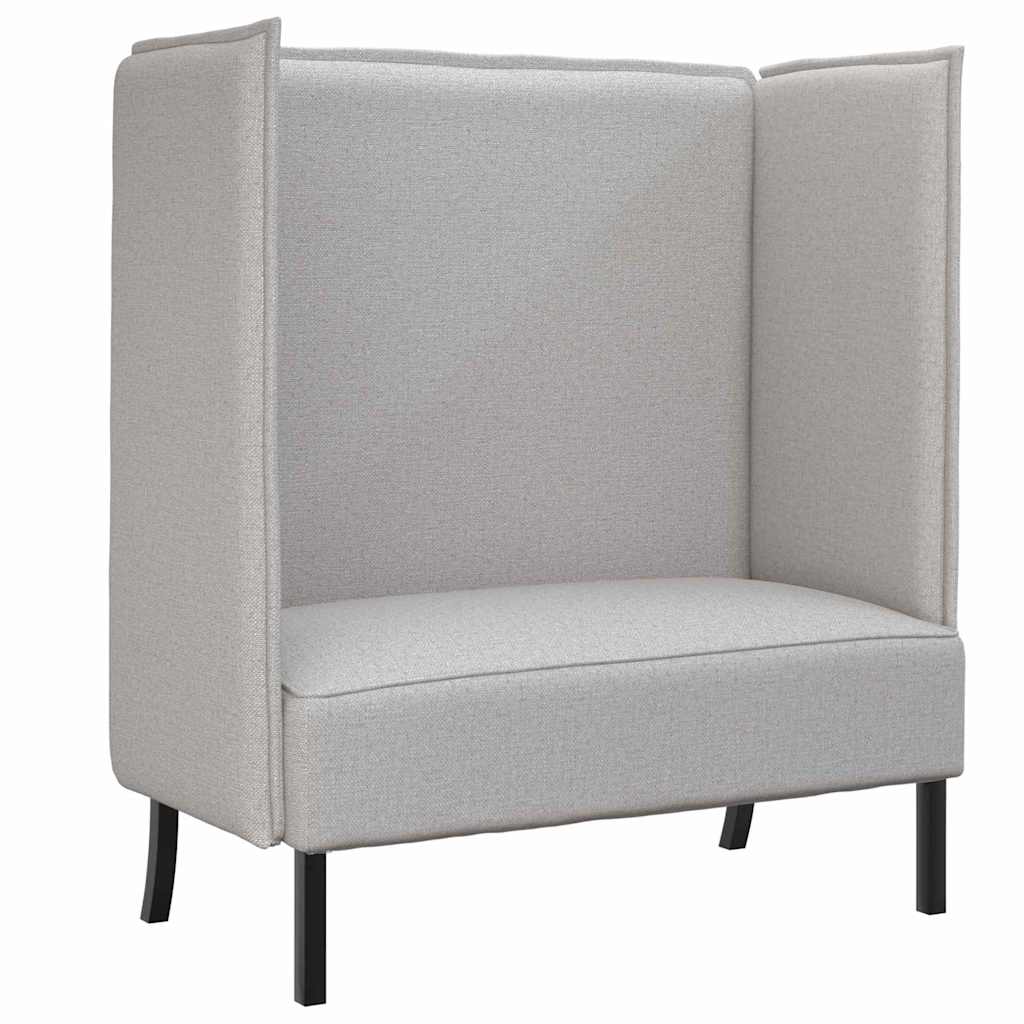 Canapea cu spătar înalt Gri de nor 109 x 56 x 121 cm țesătură GartenMobel Dekor
