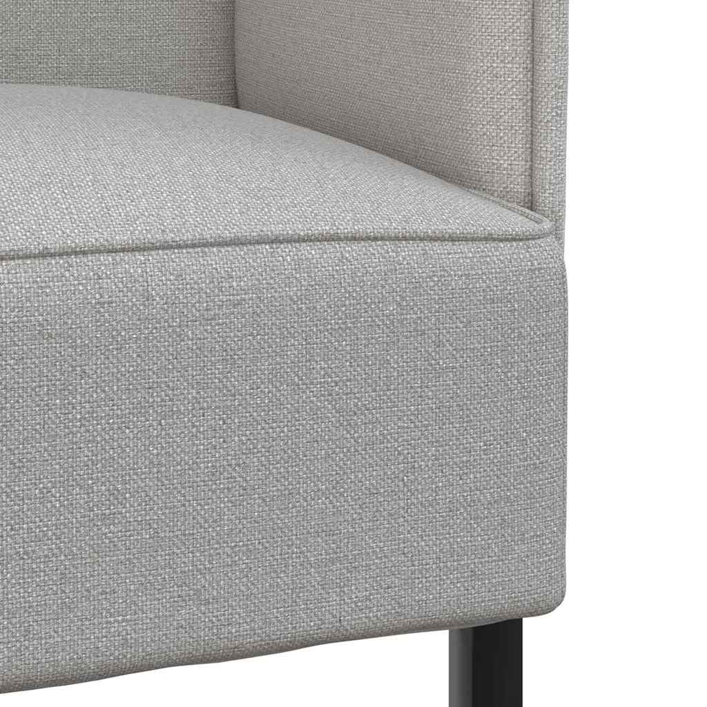 Canapea cu spătar înalt Gri de nor 109 x 56 x 121 cm țesătură GartenMobel Dekor