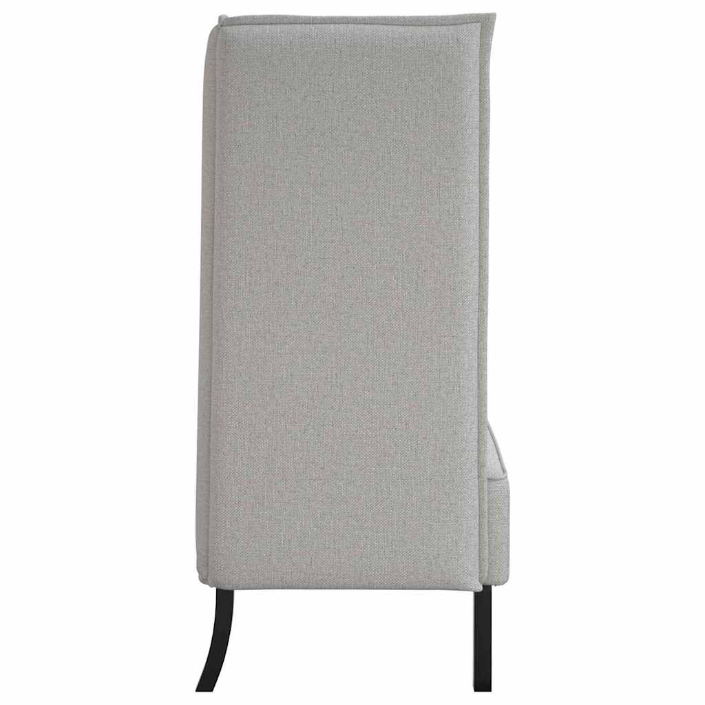 Canapea cu spătar înalt Gri de nor 109 x 56 x 121 cm țesătură GartenMobel Dekor