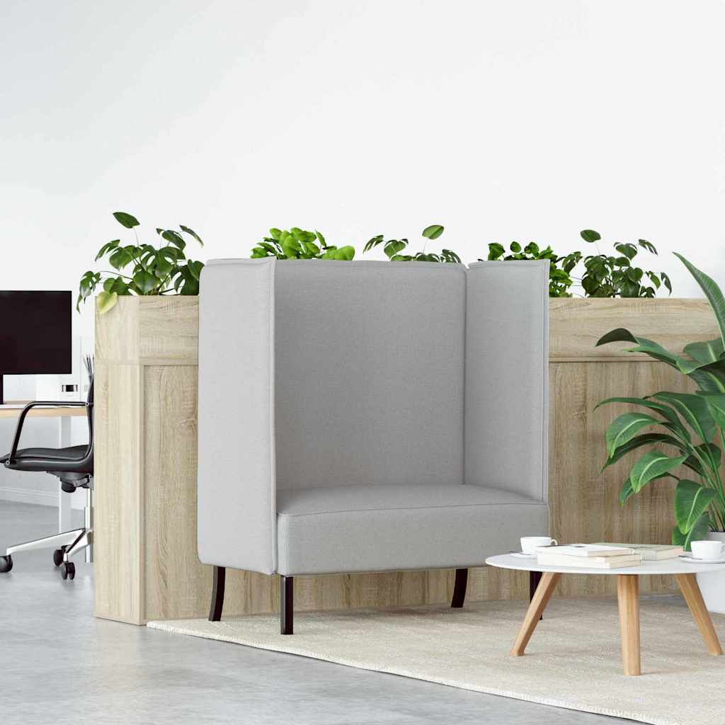 Canapea cu spătar înalt Gri de nor 109 x 56 x 121 cm țesătură GartenMobel Dekor