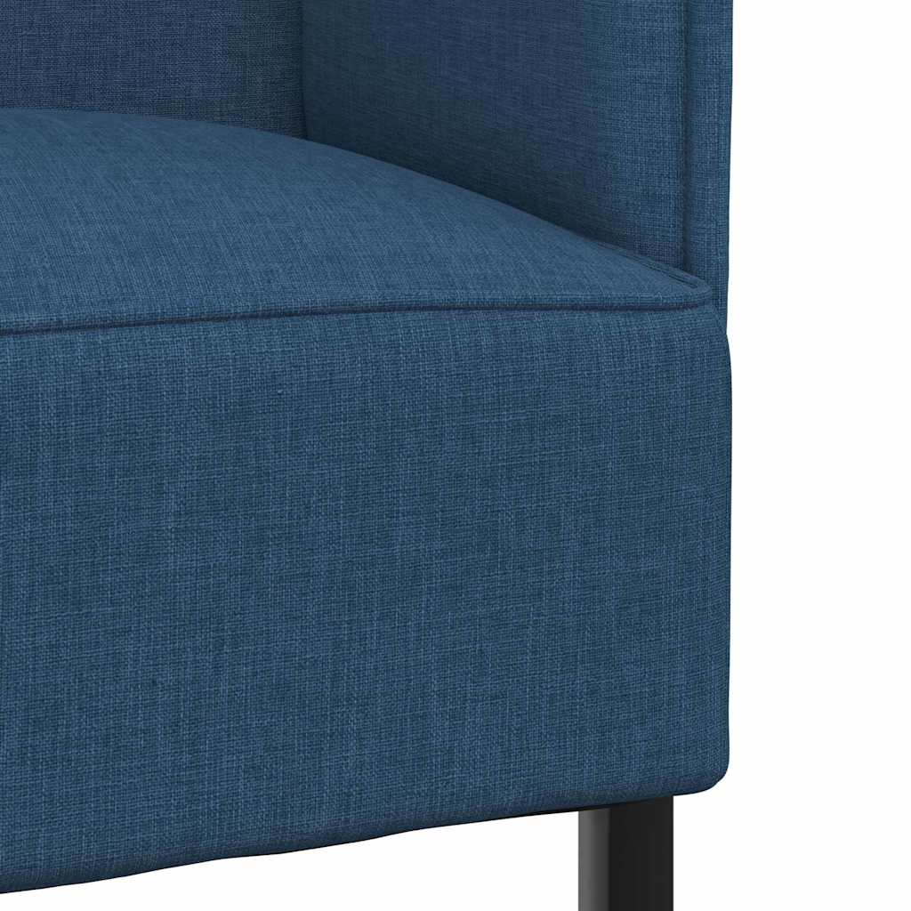 Canapea cu spătar înalt albastru 109 x 56 x 121 cm țesătură GartenMobel Dekor