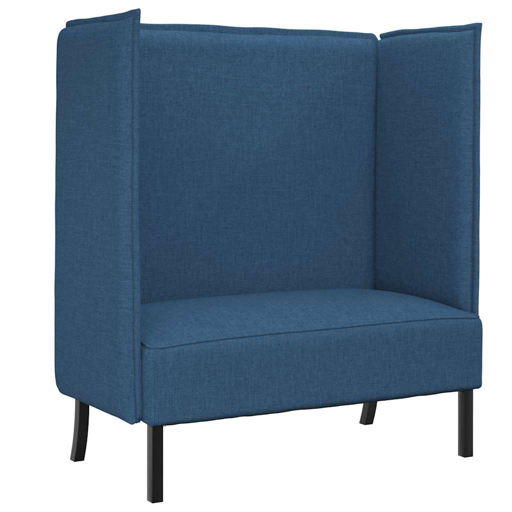 Canapea cu spătar înalt albastru 109 x 56 x 121 cm țesătură GartenMobel Dekor