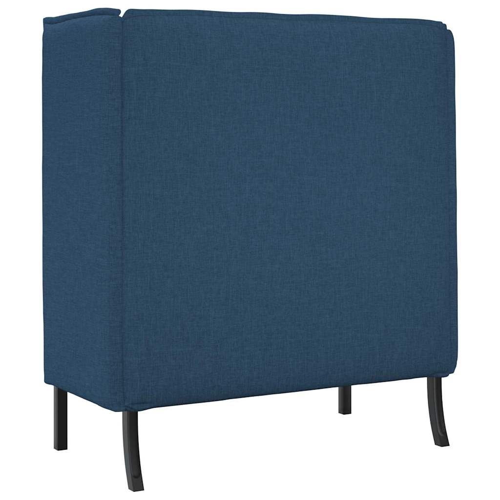 Canapea cu spătar înalt albastru 109 x 56 x 121 cm țesătură GartenMobel Dekor